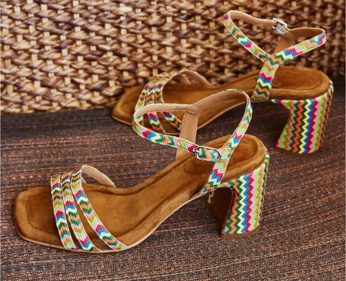 Audley Shoes High Heel Leather Sandal Jasone Brown Women High Heel