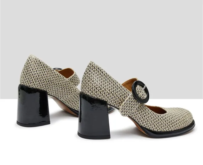 Audley Shoes High Heel Leather Shoe Katia Black Women High Heel