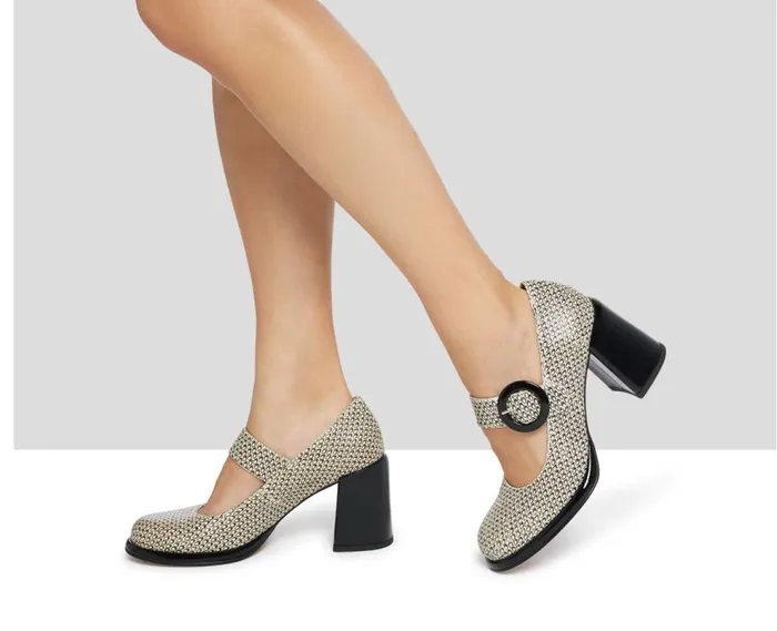 Audley Shoes High Heel Leather Shoe Katia Black Women High Heel