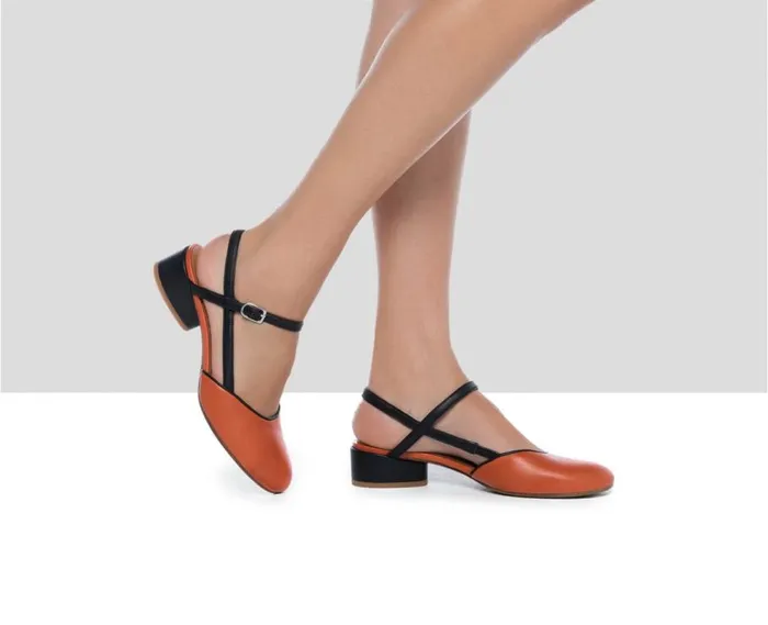 Audley Shoes Low Heel Leather Shoe Fedra Black Women Low Heel