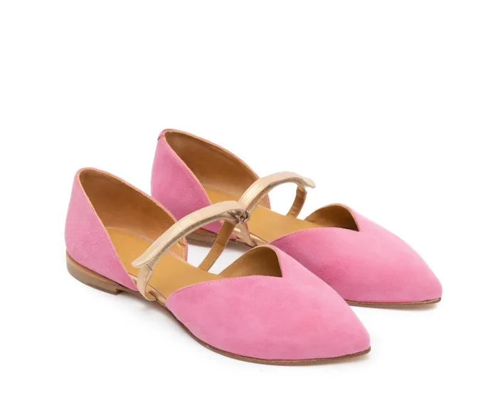 Audley Shoes Low Heel Leather Shoe Frits Metallic Women Low Heel