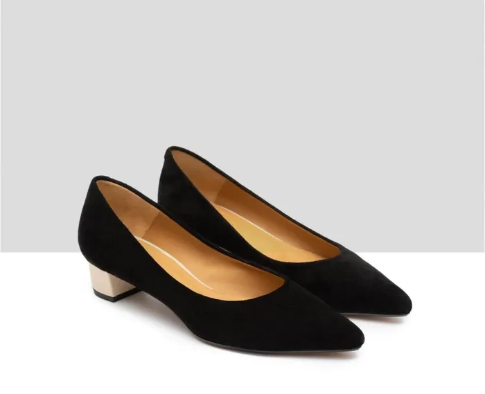 Audley Shoes Low Heel Leather Shoe Galena Beige Women Medium Heel