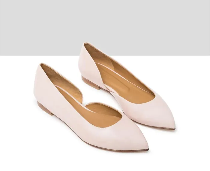 Audley Shoes Low Heel Leather Shoe Janire Pink Women Medium Heel
