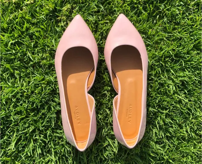 Audley Shoes Low Heel Leather Shoe Janire Pink Women Medium Heel