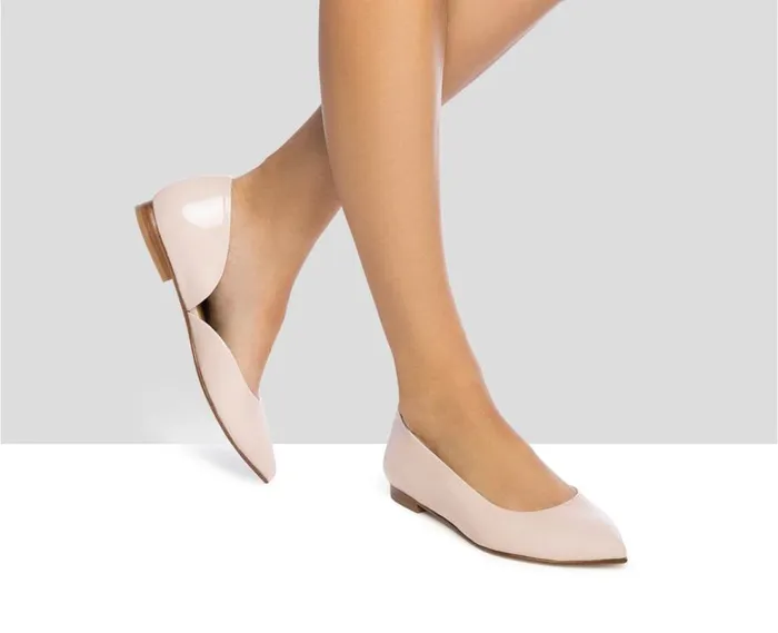 Audley Shoes Low Heel Leather Shoe Janire Pink Women Medium Heel