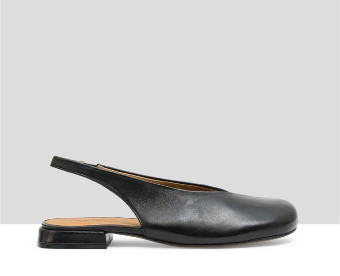Audley Shoes Low Heel Leather Shoe Lucy Black Women Medium Heel