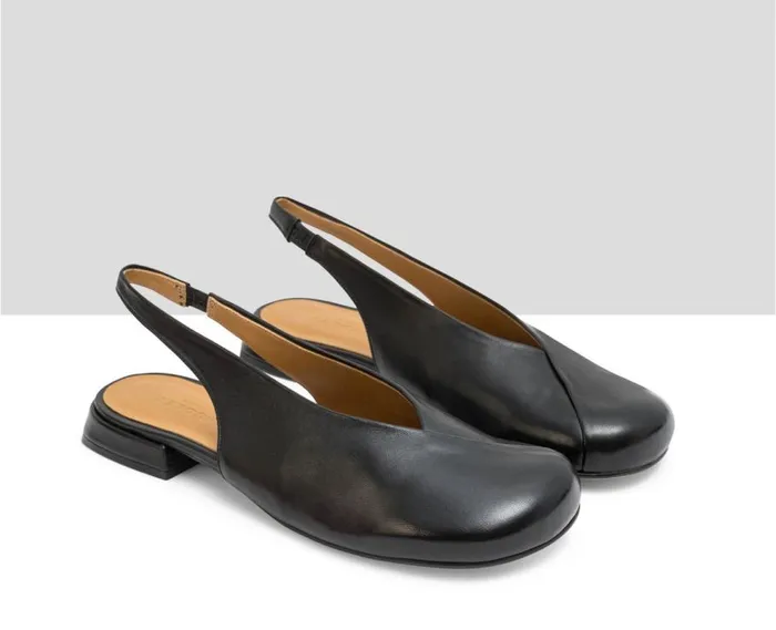 Audley Shoes Low Heel Leather Shoe Lucy Black Women Medium Heel