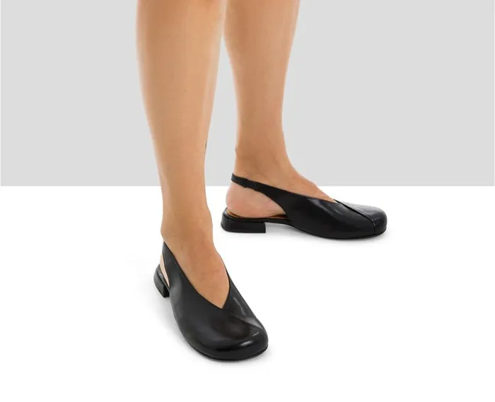 Audley Shoes Low Heel Leather Shoe Lucy Black Women Medium Heel