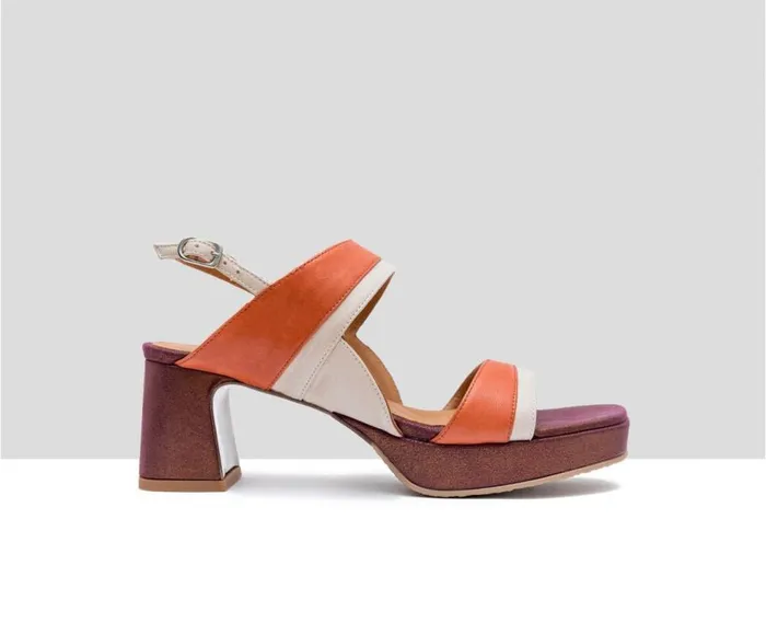 Audley Shoes Medium Heel Leather Sandal Fraterna Beige Women Medium Heel