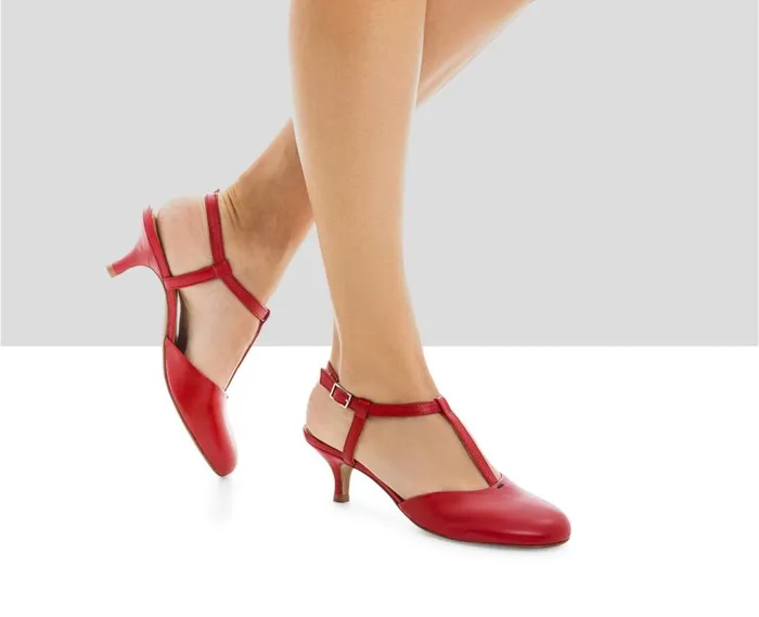 Audley Shoes Medium Heel Leather Shoe Lola Red Women Medium Heel