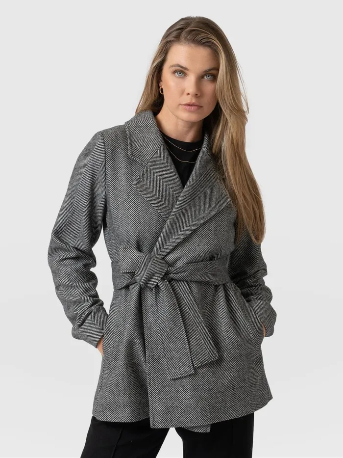 Audrey Wrap Coat 8211 Chevron Chevron Women Saint And Sofia Coats and Jackets Audrey Wrap Coat 8211 Chevron Chevron Women Saint And Sofia Coats and Jackets