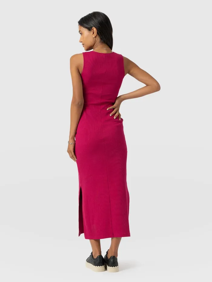 Axel Cut Out Dress 8211 Fuchsia Pink Fuchsia Pink Women Saint And Sofia Dresses
