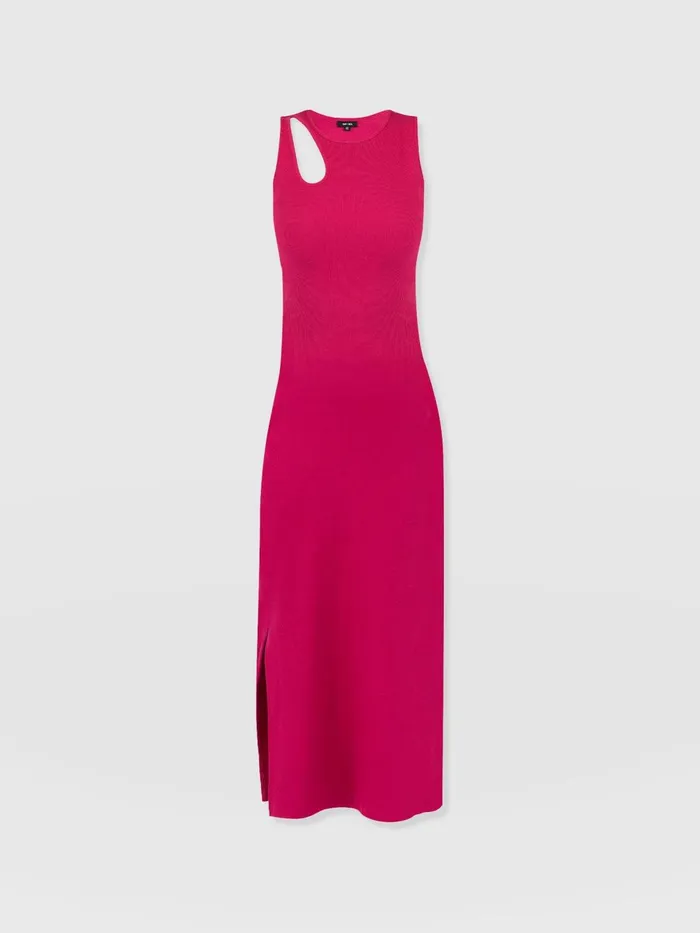 Axel Cut Out Dress 8211 Fuchsia Pink Fuchsia Pink Women Saint And Sofia Dresses