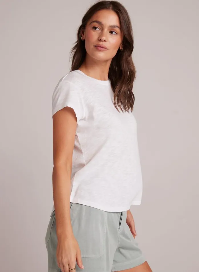 Baby Crew Tee 8211 White Women Bella Dahl TShirts Baby Crew Tee 8211 White Women Bella Dahl TShirts