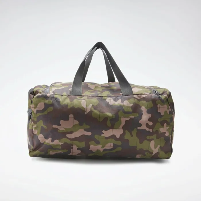 Bags and Backpacks MensWomens Reebok Active Core Graphic Duffel Bag Medium True Grey 8 Trek Grey