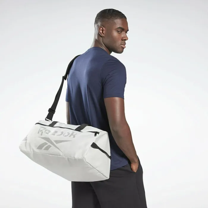 Bags and Backpacks MensWomens Reebok Workout Ready Functional Grip Bag Pure Grey 2