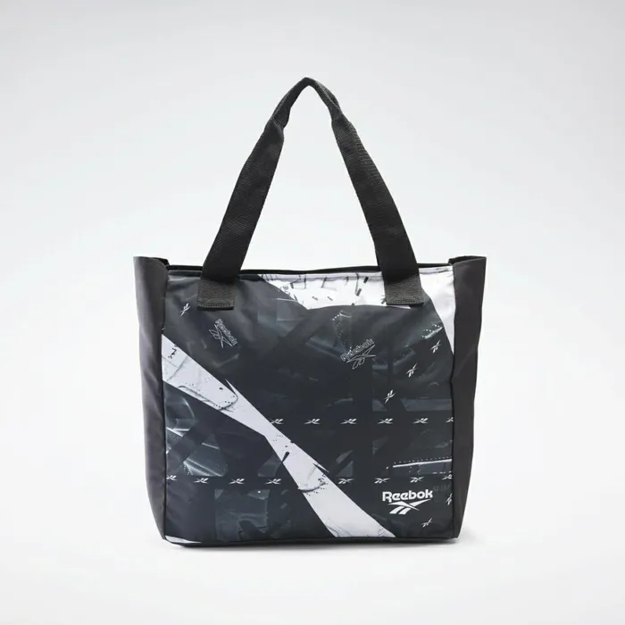 Bags and Backpacks Womens Reebok Essentials Graphic Tote Bag Black White