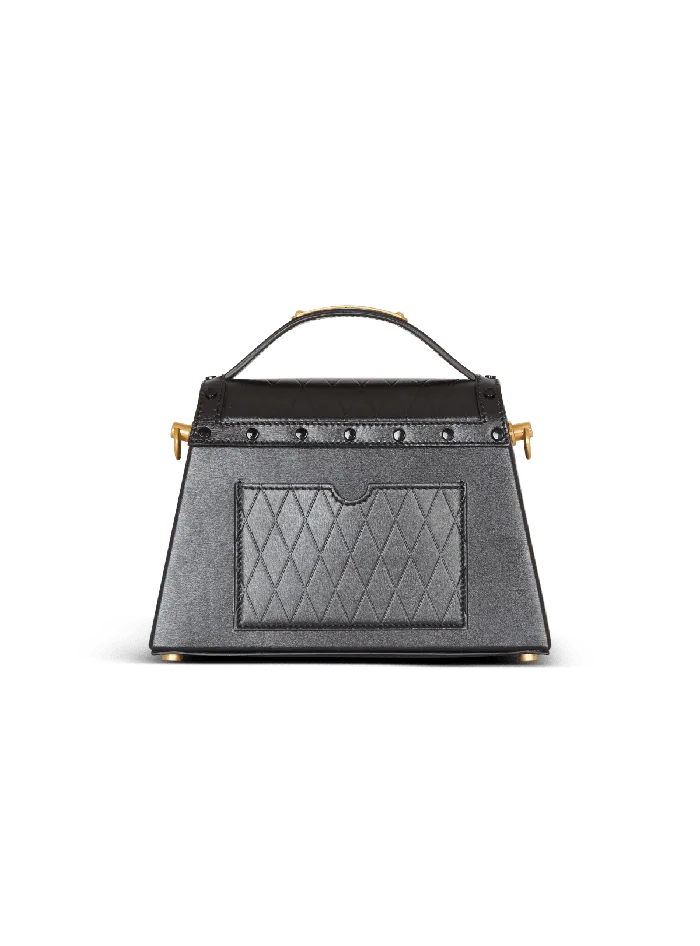 Balmain BBuzz Dynasty Bag In Diamondembossed Calfskin Black Women Handbags