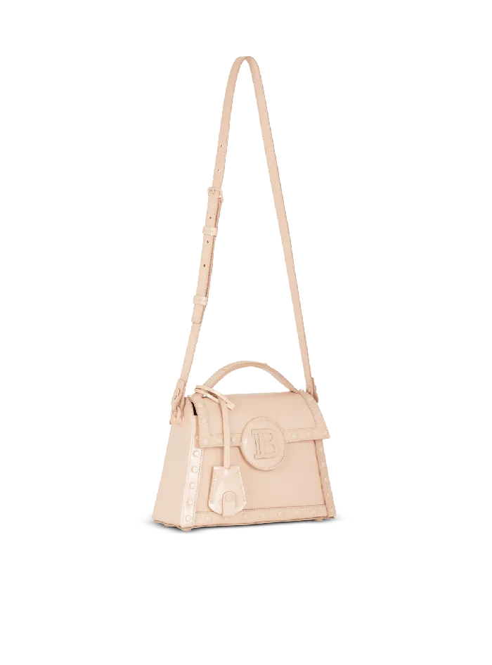 Balmain BBuzz Dynasty Patent Leather Bag Beige Women Handbags
