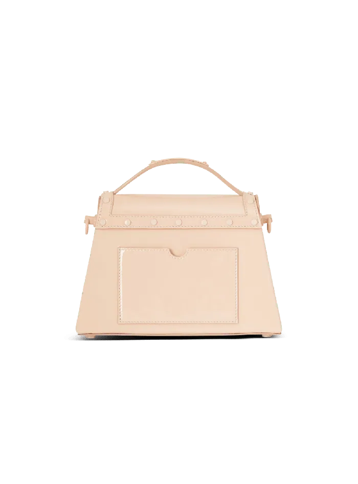 Balmain BBuzz Dynasty Patent Leather Bag Beige Women Handbags