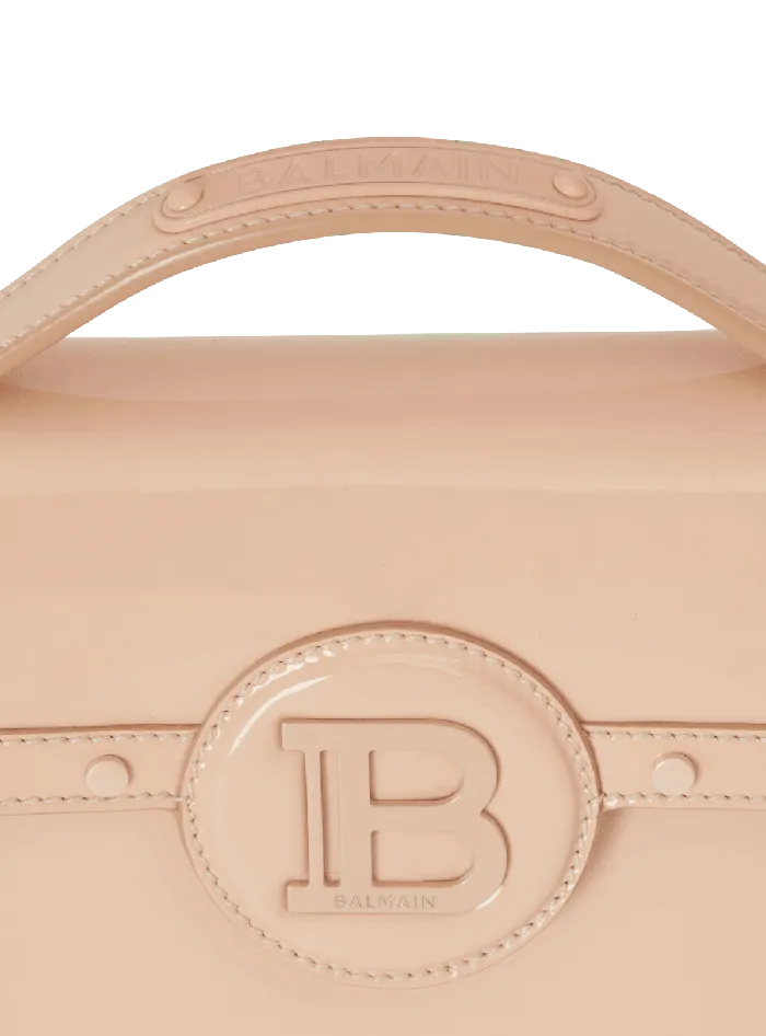 Balmain BBuzz Dynasty Patent Leather Bag Beige Women Handbags