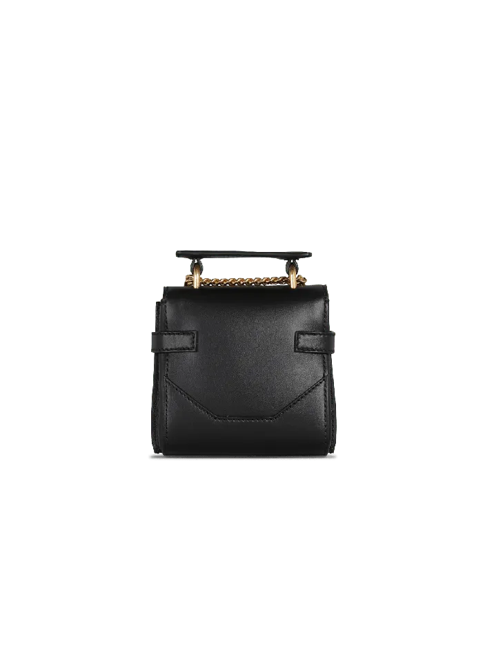 Balmain BBuzz Mini 12 Leather Bag Black Women Crossbody Bags