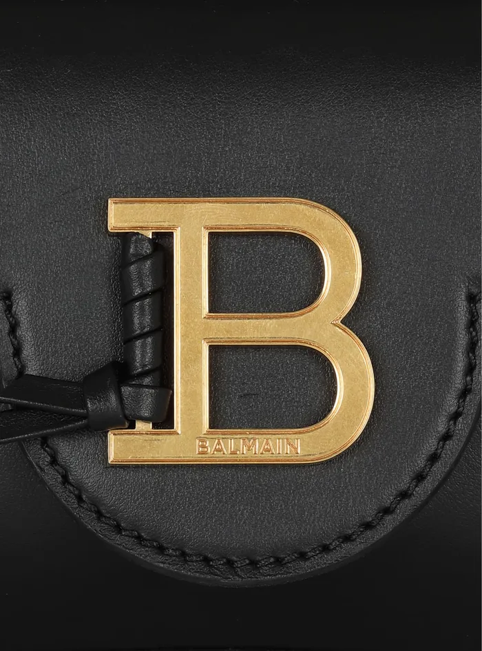 Balmain BBuzz Mini Leather Bag Black Women Handbags