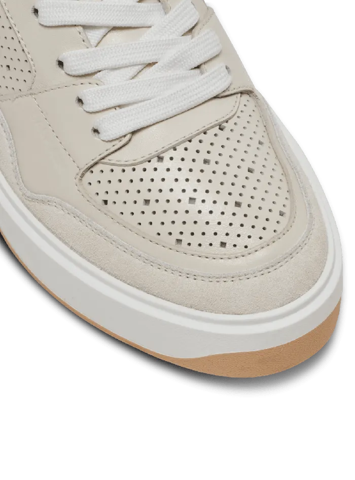 Balmain BCourt Flip Leather Sneakers Beige Women Sneakers