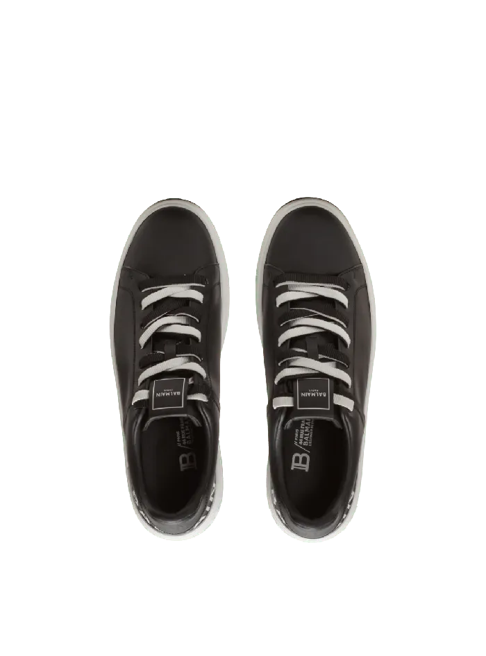Balmain BCourt Smooth Leather Sneakers Black Men Sneakers
