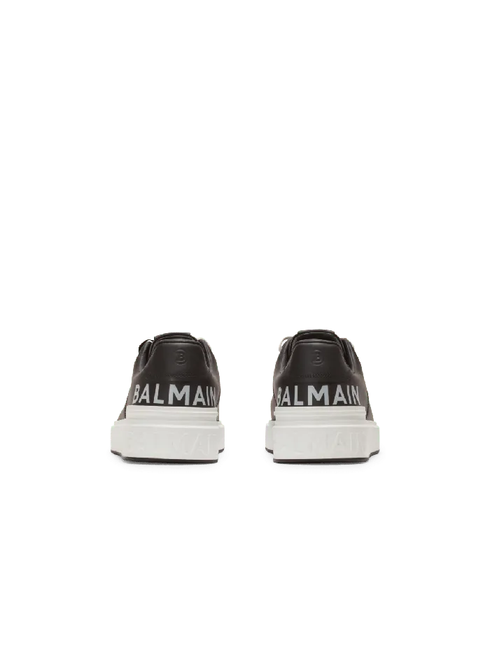 Balmain BCourt Smooth Leather Sneakers Black Men Sneakers