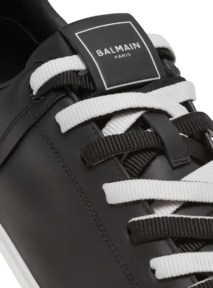 Balmain BCourt Smooth Leather Sneakers Black Men Sneakers