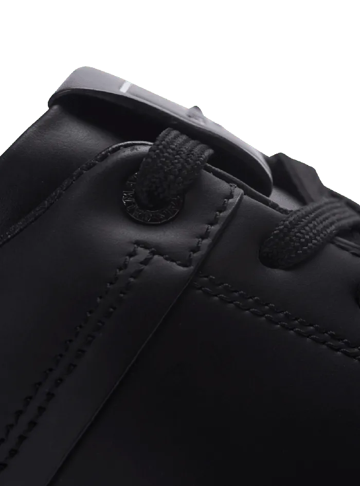 Balmain BCourt Trainers In Calfskin Black Men Sneakers