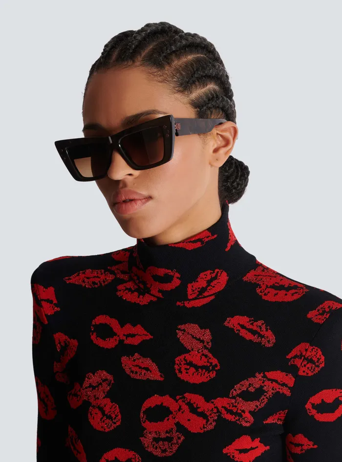Balmain BEye Sunglasses Brown WomenMen Eyewear