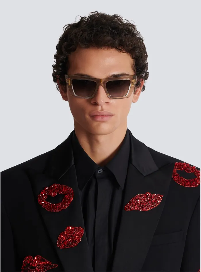 Balmain BEye Sunglasses Grey WomenMen Eyewear