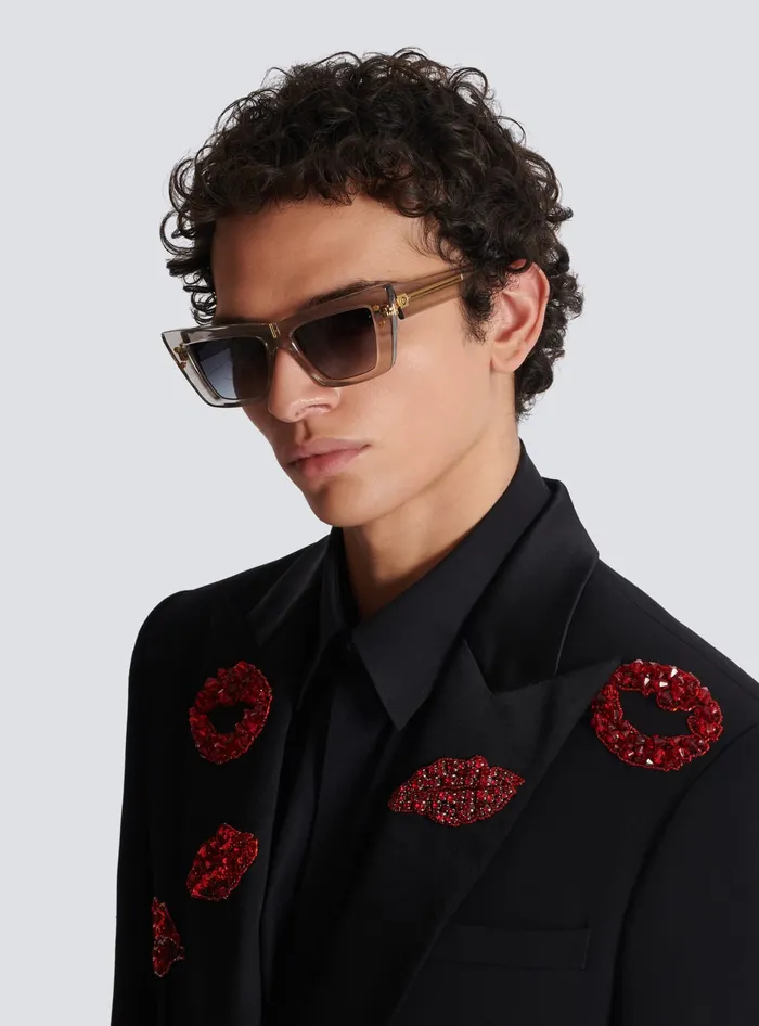 Balmain BEye Sunglasses Grey WomenMen Eyewear