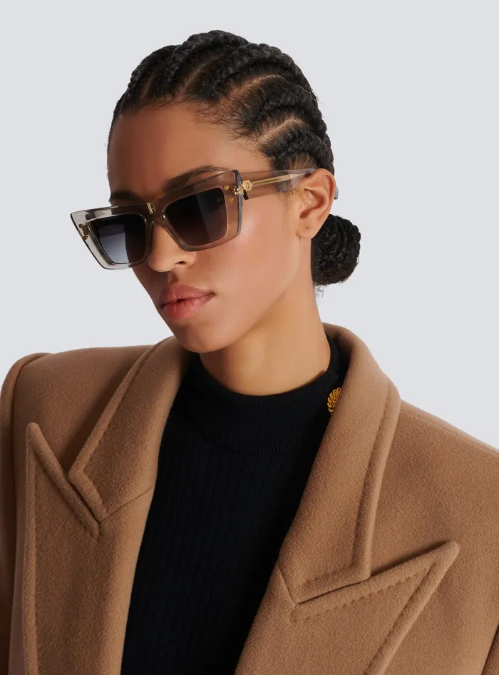 Balmain BEye Sunglasses Grey WomenMen Eyewear