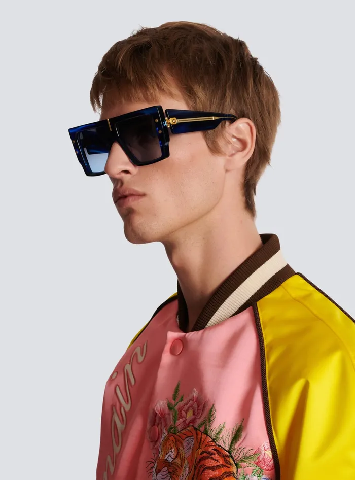 Balmain BGrand Sunglasses Blue WomenMen Eyewear