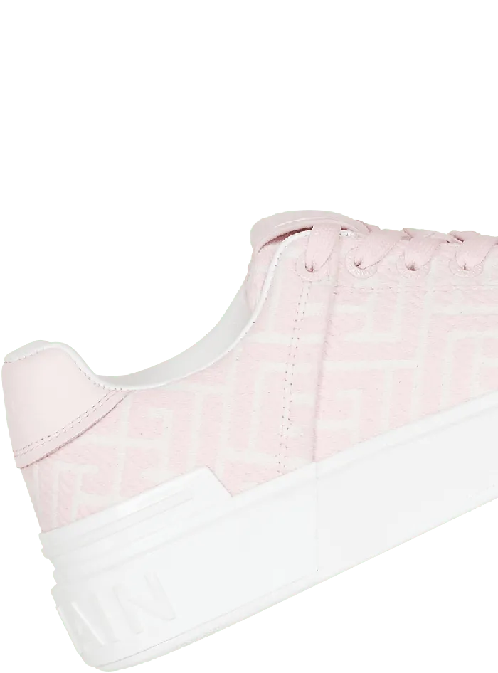 Balmain Bicolor Jacquard BCourt Sneakers Pink Women Sneakers