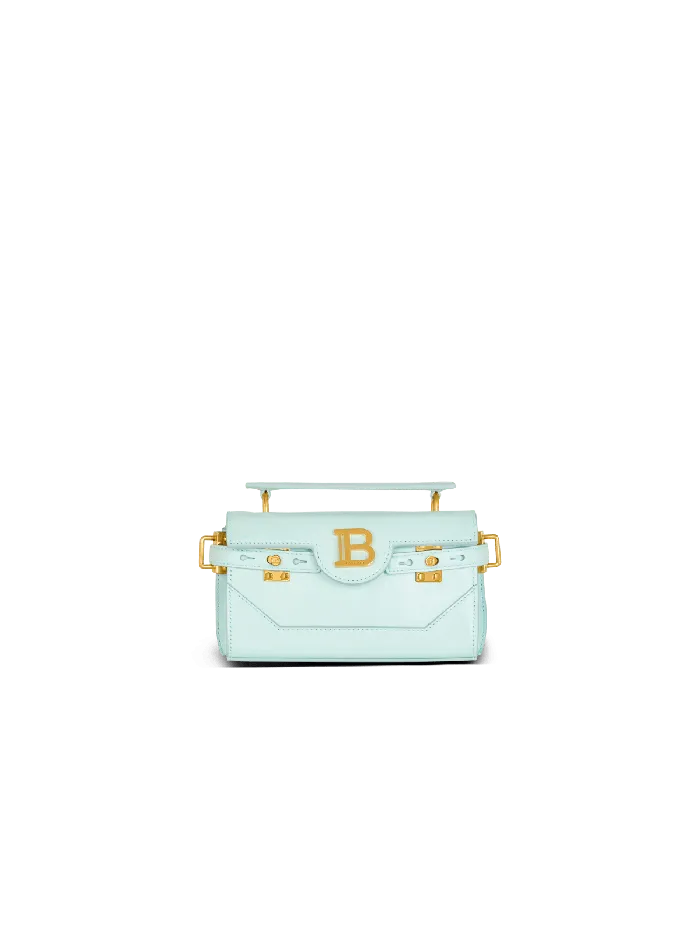 Balmain Calfskin BBuzz 19 Bag Blue Women Handbags