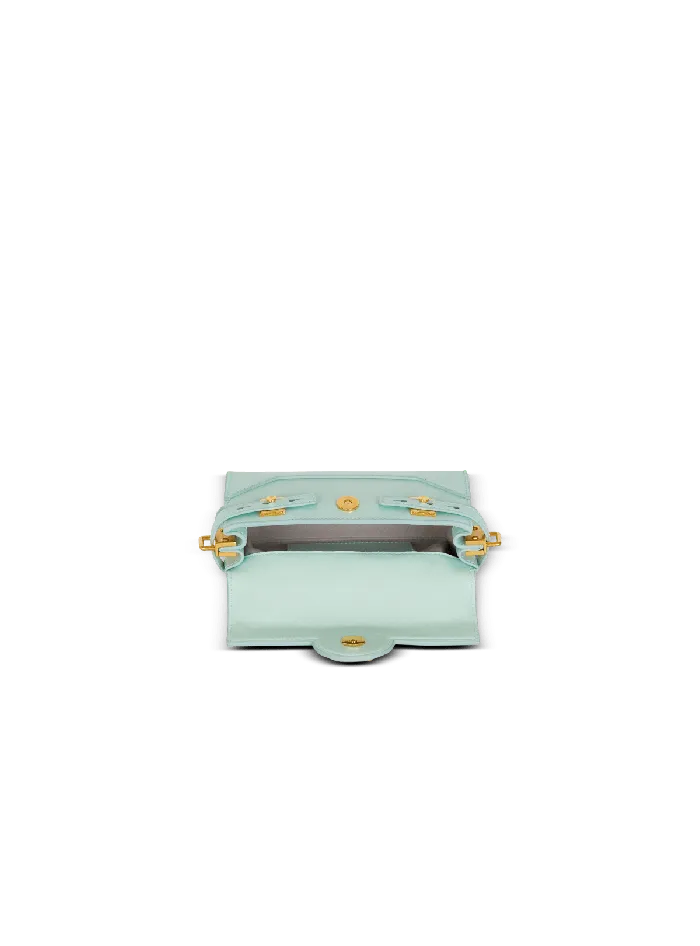 Balmain Calfskin BBuzz 19 Bag Blue Women Handbags
