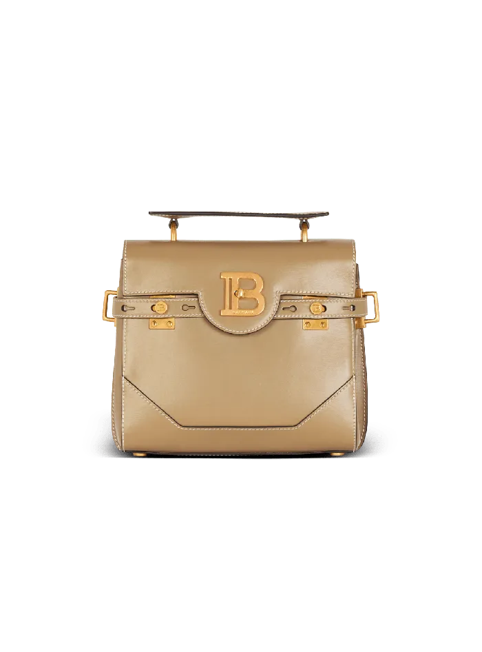 Balmain Calfskin BBuzz 23 Bag Brown Women Handbags