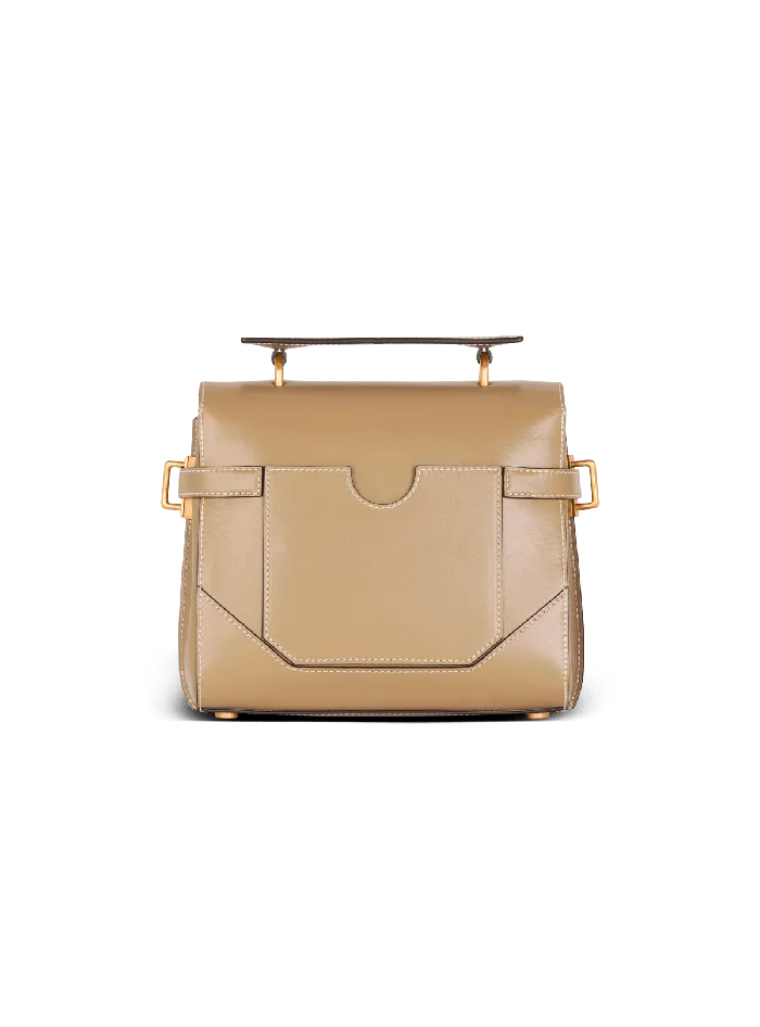 Balmain Calfskin BBuzz 23 Bag Brown Women Handbags