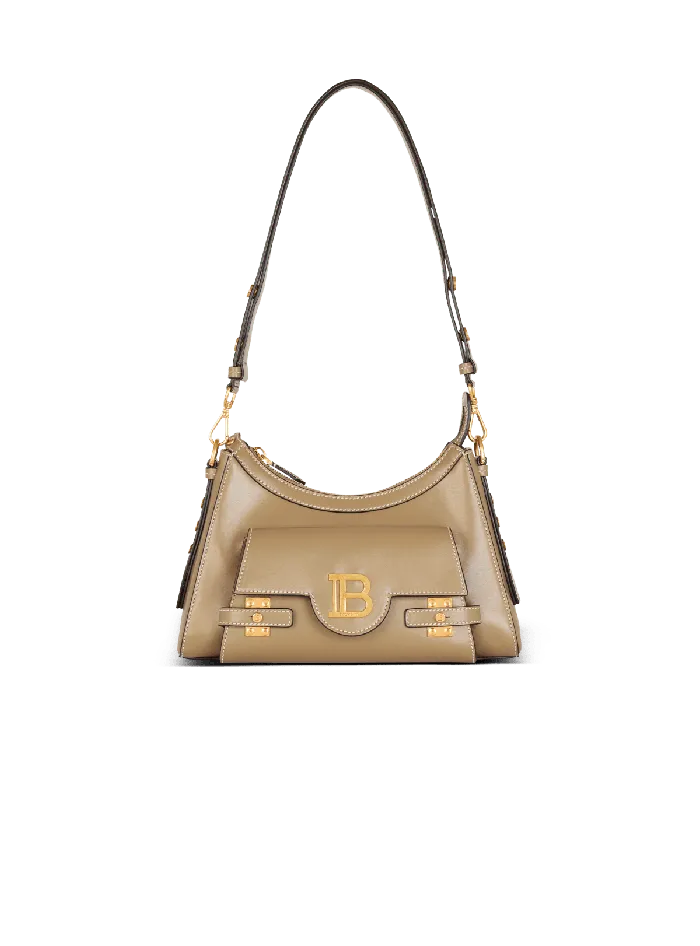 Balmain Calfskin BBuzz Hobo Bag Brown Women Crossbody Bags