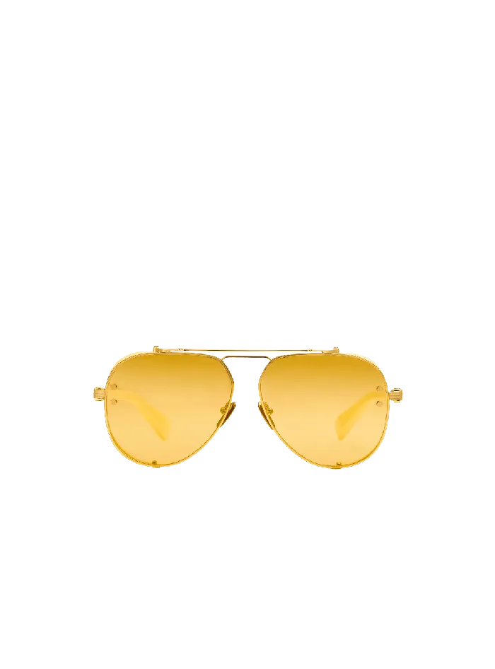 Balmain Capitaine Sunglasses Gold WomenMen Eyewear