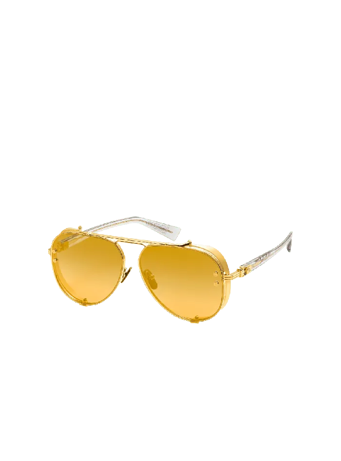 Balmain Capitaine Sunglasses Gold WomenMen Eyewear