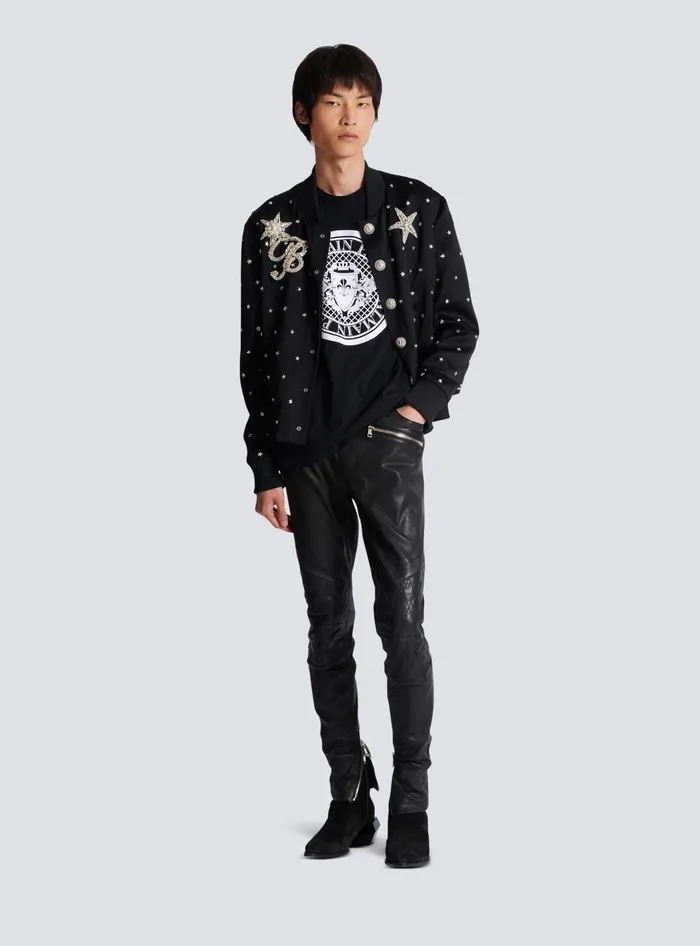 Balmain Coin Tshirt Black Men TShirts