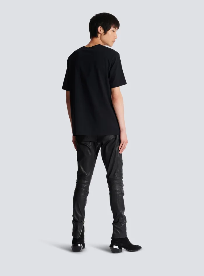 Balmain Coin Tshirt Black Men TShirts