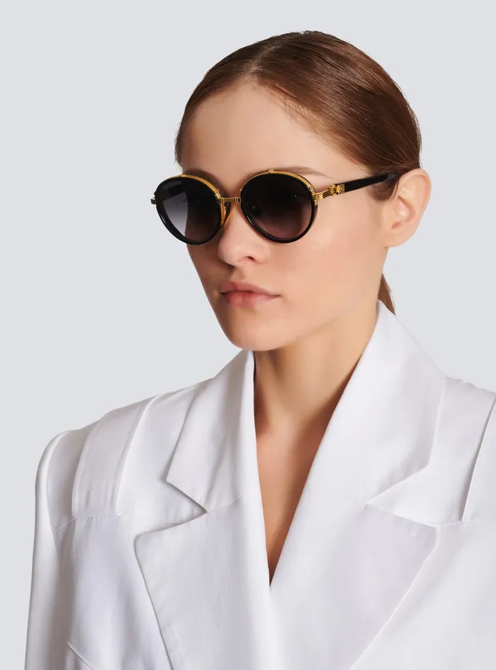 Balmain Croissy Sunglasses Black WomenMen Eyewear