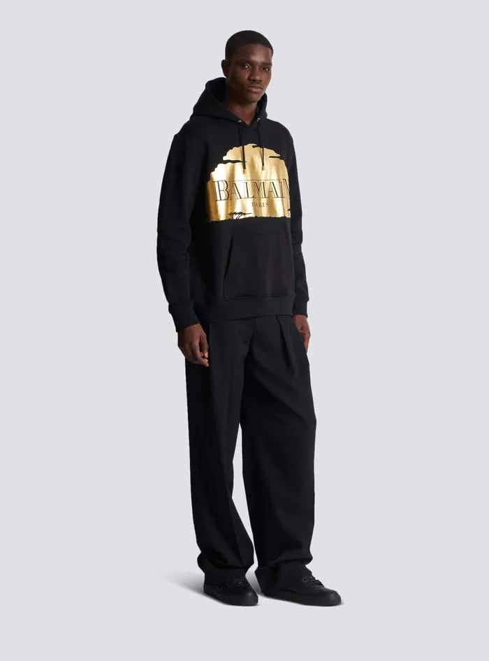Balmain Disney X The Lion King 8211 Sunset Hoodie Black Men Sweatshirts