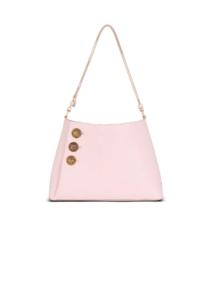 Balmain Emblegraveme Shoulder Bag In Grained Calfskin Pink Women Shoulder Bags Balmain Emblegraveme Shoulder Bag In Grained Calfskin Pink Women Shoulder Bags